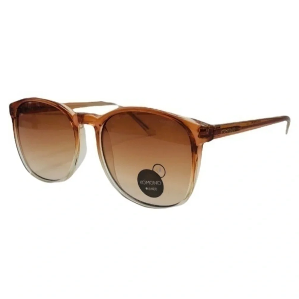 KOMONO Urkel Gradient Peach Sunglasses NEW Ombre orange tan